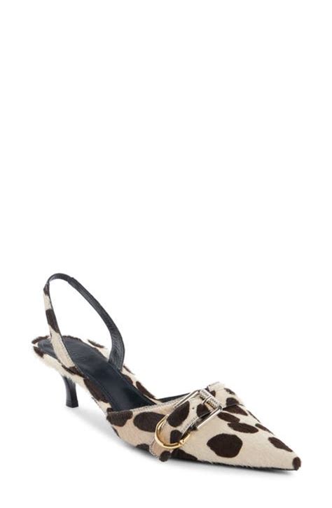 givenchy calf hair pumps|Voyou Genuine Calf Hair Pointed Toe Slingback Pump (Women).